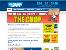 Tablet Screenshot of carltons-carpets.co.uk